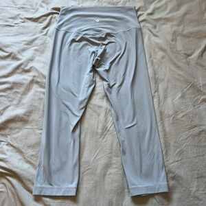 LULULEMON Crop 21" Align Nulu Fabric Leggings Chambray Yoga Women's 8 W6BGGS